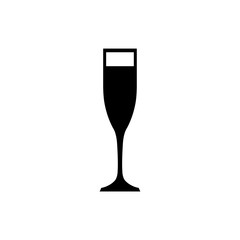 Cocktail icon, logo isolated on white background
