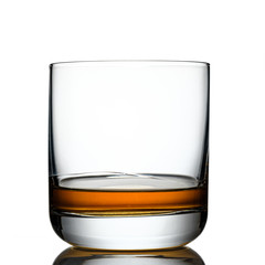 Tumbler glass with kentucky bourbon whiskey