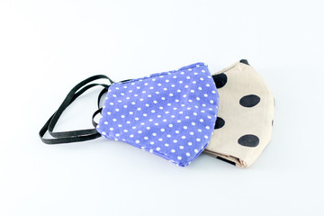 mask cloth on white background