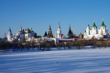 Fototapeta premium MOSCOW, RUSSIA - January, 2019: The Kremlin in Izmaylovo