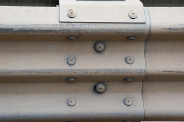 A fence you can see on the road