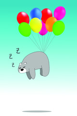 happy birthday card with teddy bear