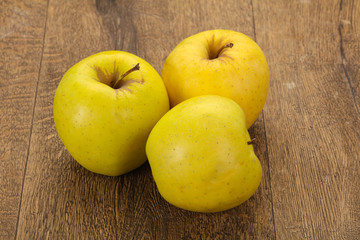 Yellow ripe apples