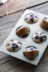 ブルーベリーマフィンの出来上がり