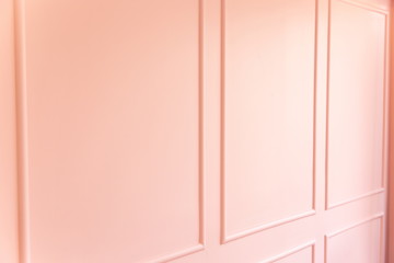 perspective pink striped wall minimal style.