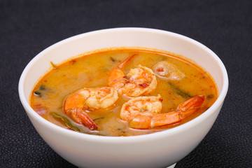 Famous Thai Tom Yam soup