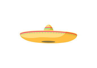 Fototapeta premium Sombrero. Mexican hat. vector Illustration isolated on a white background