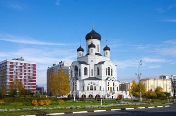 MYTISHCHI, RUSSIA - October, 2019: Cathedral of the Nativity of Christ