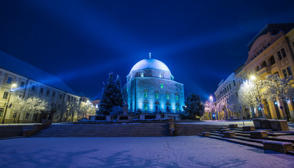 Mosque on main square of Pecs, Hungary