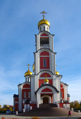 Odintsovo, Russia - October, 2019: Cathedral of St. George