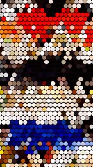 Abstract Colorful Geometrical Artwork,Abstract Graphical Art Background Texture,Modern Conceptual Art,Synthwave Aesthetic Cyberpunk Poster Print,3D Rendering
