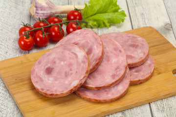 Natural ham made from pork