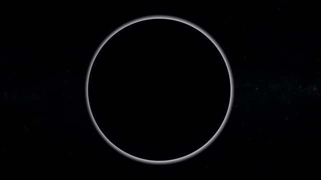 animated solar eclipse, can be used to overlay videos, logos and background text