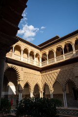 Fototapeta premium September 9, 2019, Sevilla, Andalusia, Spain, beautiful moorish palace Alcazar