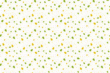 Autumn leaves pattern. Autumn white background