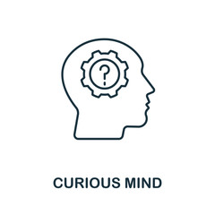 Curious Mind icon from personality collection. Simple line Curious Mind icon for templates, web design and infographics