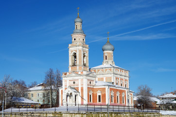 Fototapeta na wymiar SERPUKHOV, RUSSIA - February, 2019: Church Of The Assumption Of The Blessed Virgin