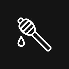 Jar vector icon with cap isolated on background. Honey symbol