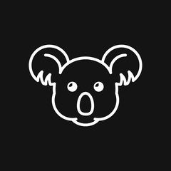 Koala bear icon animal symbol, logo, symbol