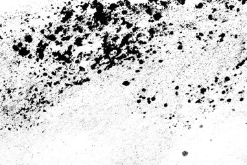 black sand with spots isolated on white