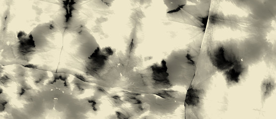 Watercolor Pattern. Cream Tie Dye Print. Brushed Banner.Tie Dye Grange. White Wet Art Print. Splash Banner. Vintage Dirty Art Background. Handmade Dirty Art. Aquarelle Texture.