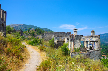 Obraz premium Ghost Town Kayakoy in Turkey