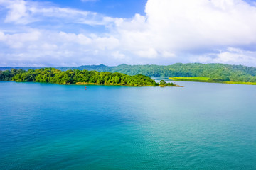 Gatun lake of the Panama Channel at Panama
