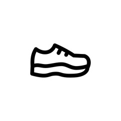 Running Shoes Outline Icon Logo Vector Illustration
