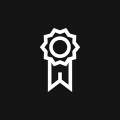 Medal icon isolated on background. Vector illustration.