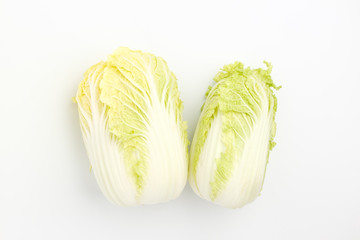 Fototapeta premium Chinese cabbage on white background