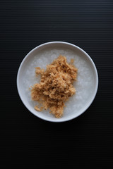 Congee with Pork Floss Flat Lay View