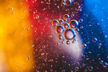 The cosmos or planets of the universe is a cosmic abstract psychedelic background. Abstract atom...