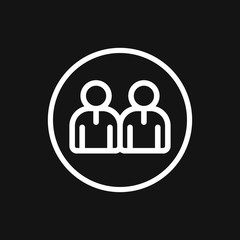 Meeting vector icon. Management and Human Resource Icons