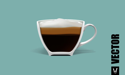 coffee macchiato cub white