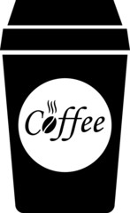 Coffee cup to go vector icon
