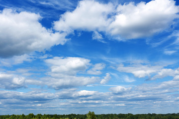 clouds against blue sky