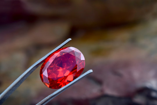 ruby Is red gem Beautiful by nature For making expensive jewelry	