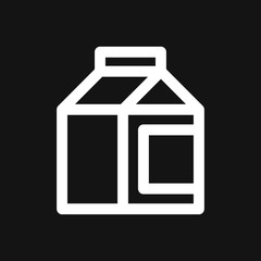 Milk icon, symbols for fresh natural food design