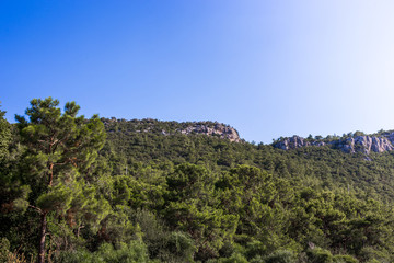 View of the mountains of Kemer.