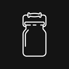 Milk icon, symbols for fresh natural food design