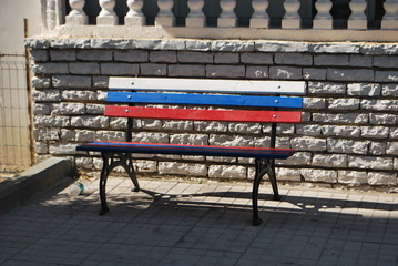 bench in the city