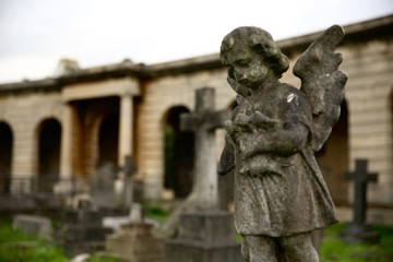 angel in Brompton Cemetery