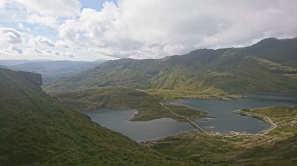 Obraz premium lake and mountains