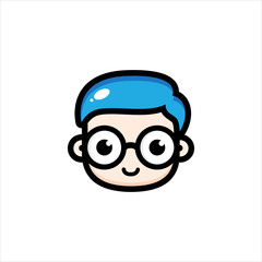 vector design mascot geek