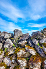 Dry stone wall