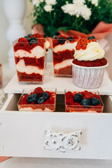 beautiful berry desserts with cream