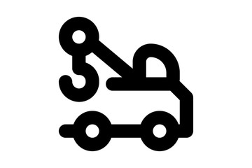 Tow truck icon. Trendy Tow truck logo concept