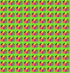 seamless background with flowers