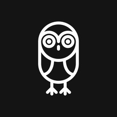 Owl icon. Vector images of owl on background.