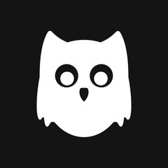Owl icon. Vector images of owl on background.
